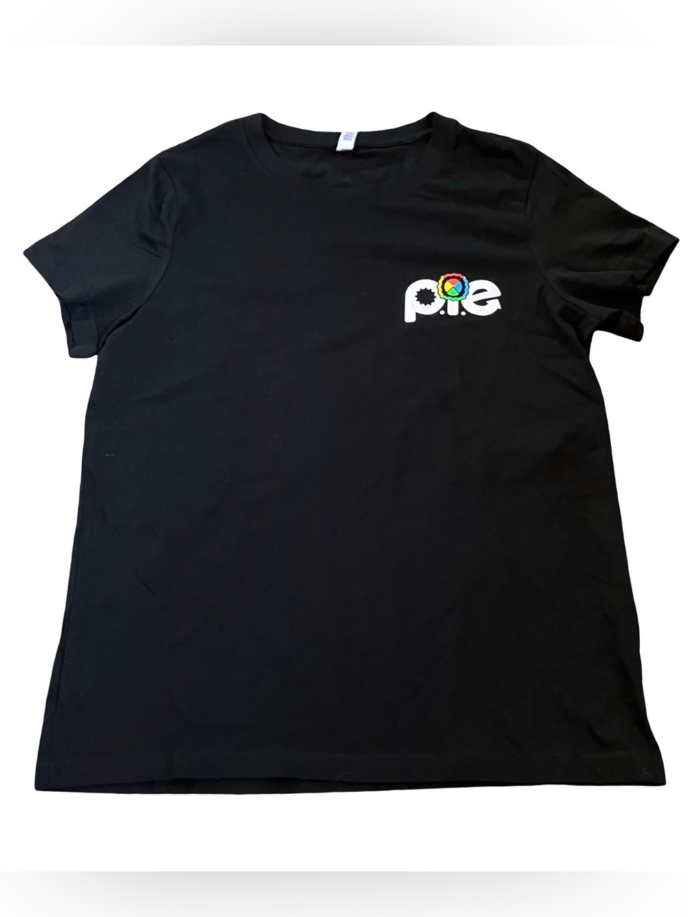 Rare Google p.i.e. Employee Shirt Graphic Print Black Small Organic Cotton Swag